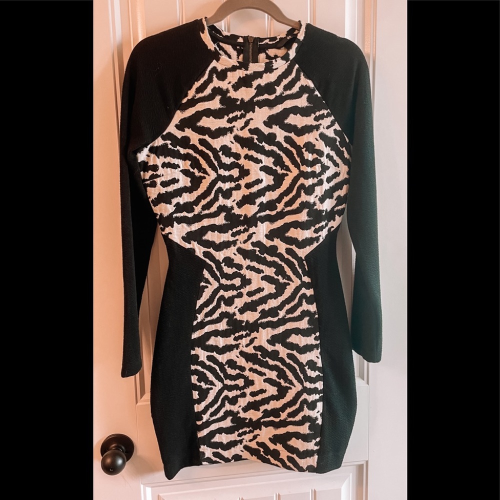 H&M Zebra Print Bodycon Dress